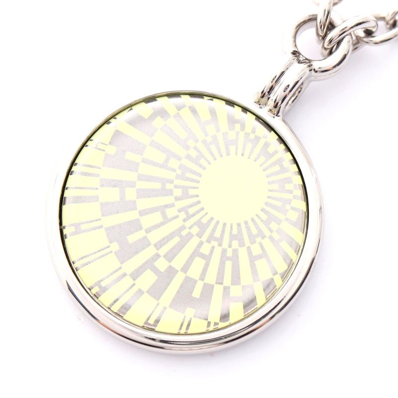 Hermes Op'h Medal Necklace Stainless Steel